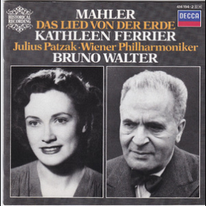 Contralto, Julius Patzak- tenor - Gustav Mahler - Das Lied von der Erde