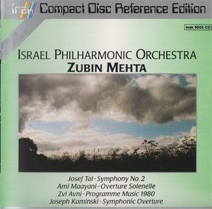 Contemporary Israeli Composers: Tal, Maayani, Avni, Kaminski (Israel Philharmonic Orchestra)