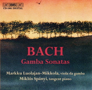 J.s.bach - Sonatas For Viola Da Gamba And Harpsichord