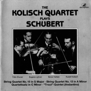Schubert - Streichquartette - Kolisch