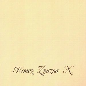 Koncz Zsuzsa-X