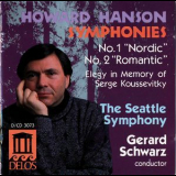 Hanson, Howard - Howard Hanson: Symphonies Nos. 1 & 2; Elegy In Memory Of Serge Koussevitsky '1989