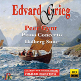 Volker Hartung, Haijie Wang, Cologne New Philharmonic Orchestra - Grieg: Peer Gynt Suites, Piano Concerto & Holberg Suite '2018