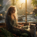 Soft Music for Daydreaming - Cat's Rainy Harmony: Soothing Musical Moments '2023